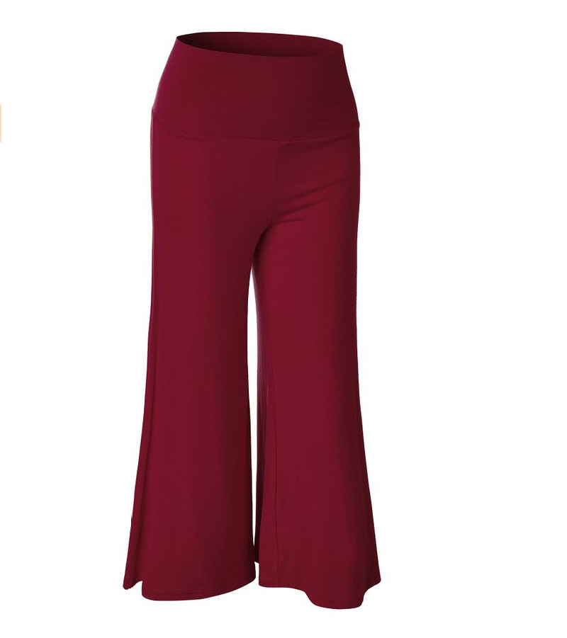 SZ60023-5 Womens Fashionable Wide Leg Pants Casual Ladies Loose Trousers